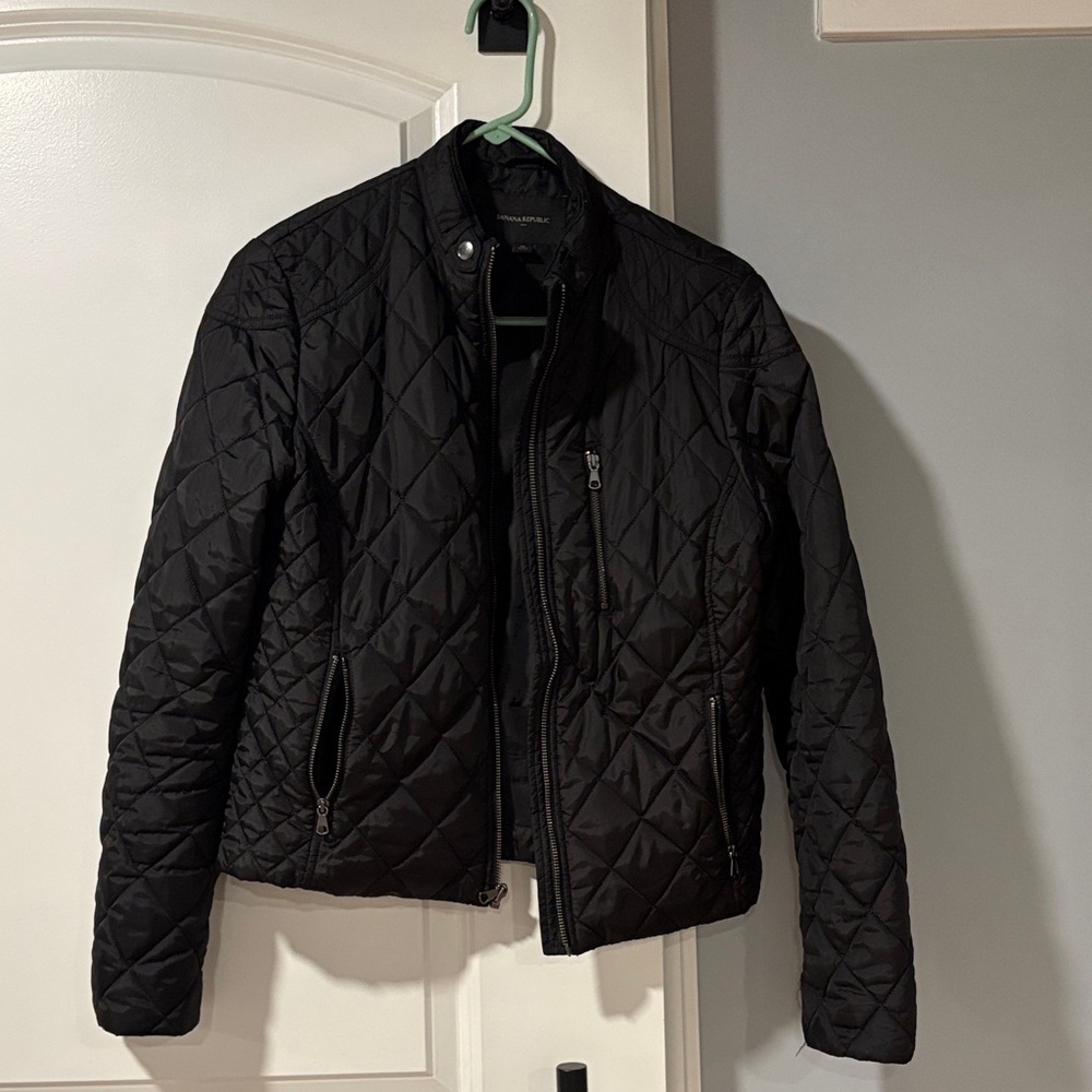 Banana Republic Dark Quilted Outerwear
